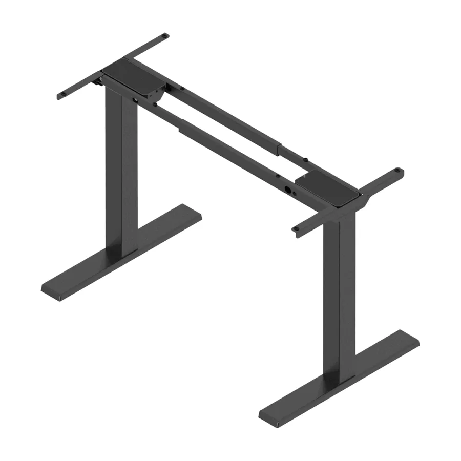 FUTURO Compact Stelaż biurka z elektryczną regulacją wysokości (685mm-1180mm) nogi prostokątne metal lakier czarny