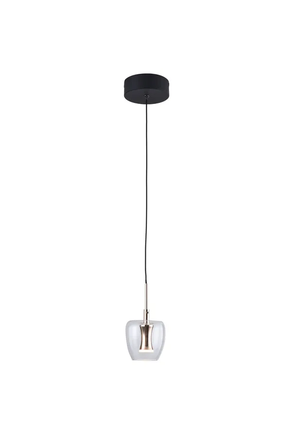 Lampa wisząca NELSON MD2291-1A-3BGN - czarny/złoty