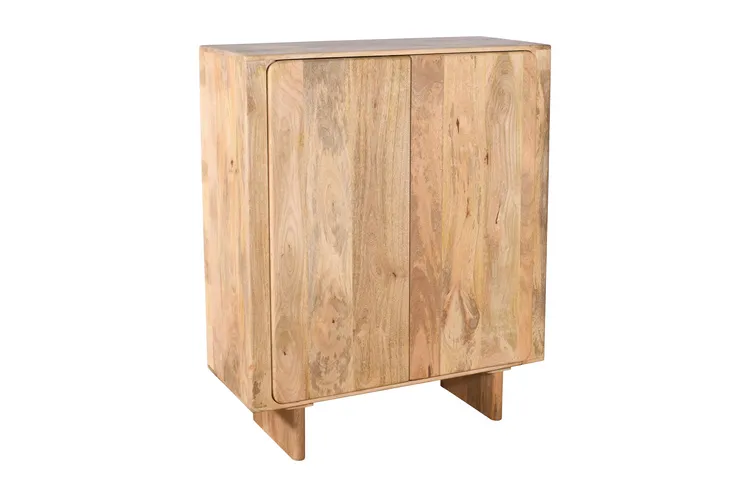 Komoda wysoka drewniana HAGA HG-02-MN - mango naturalne