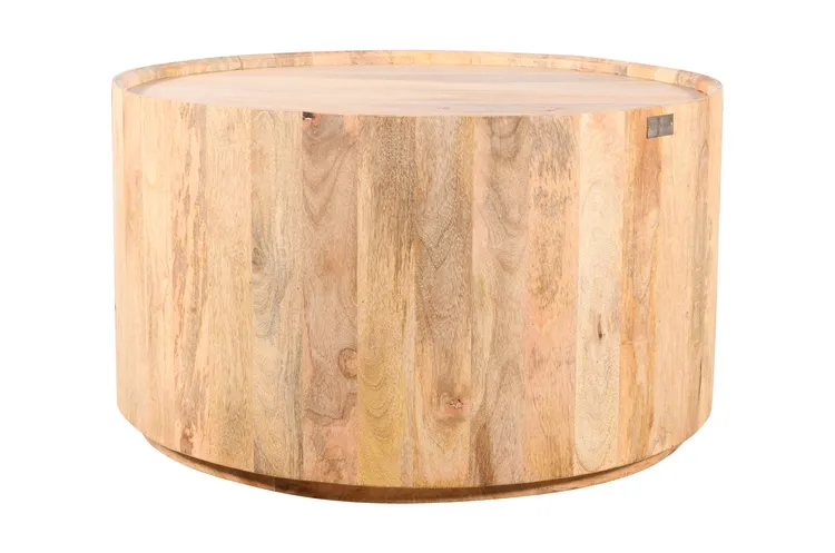 Stolik kawowy drewniany EDYNBURG 80 cm ED-04-MN - mango naturalne