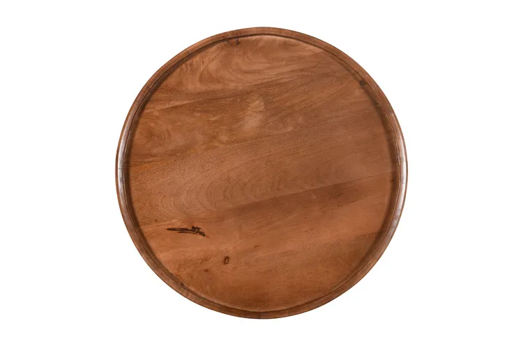 Stolik kawowy drewniany EDYNBURG 65 cm ED-05-MWL - mango orzech włoski