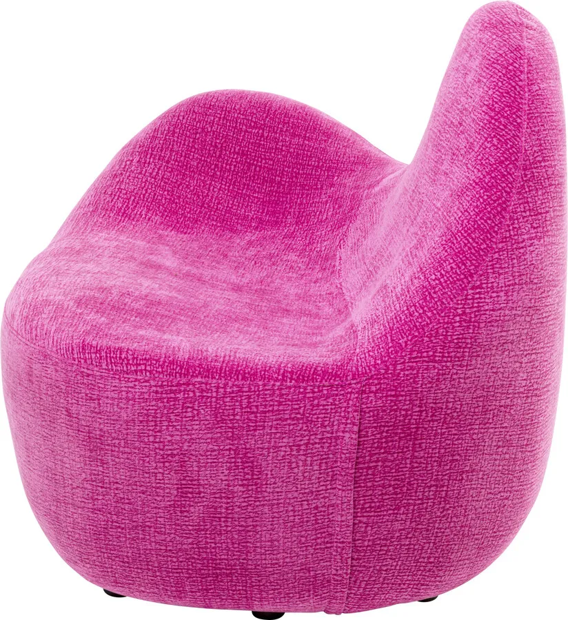 Fotel GLOW WAVE Medium - różowy