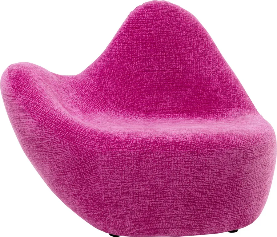 Fotel GLOW WAVE Medium - różowy