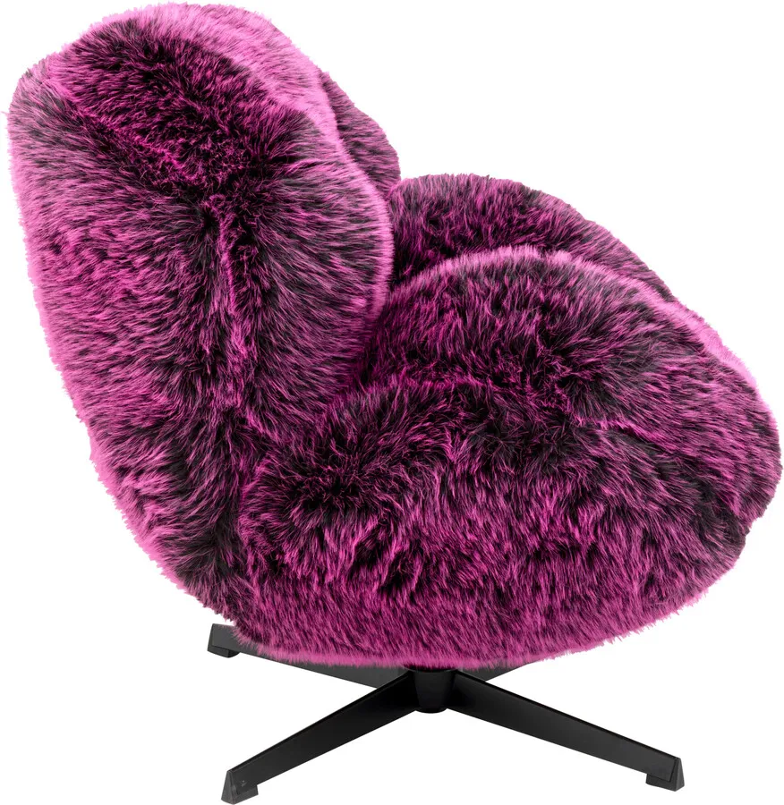 Fotel obrotowy CUTIE PURPLE - fioletowy