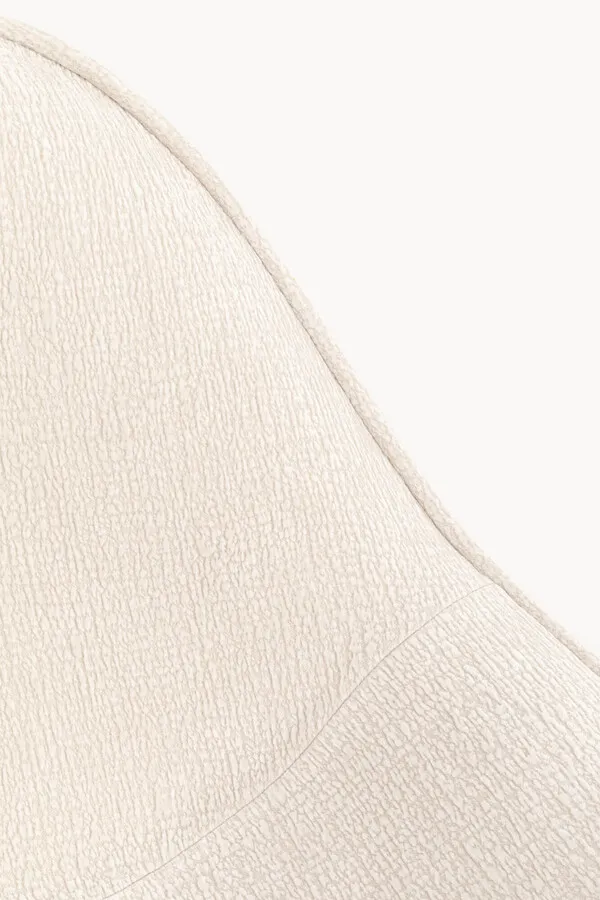 Fotel obrotowy OVO CREAM - kremowy