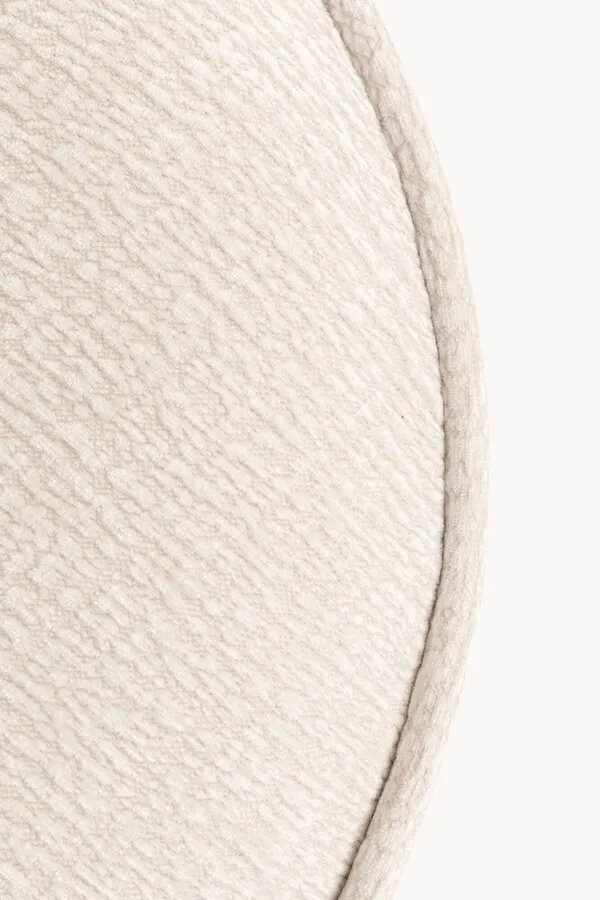 Fotel obrotowy OVO CREAM - kremowy
