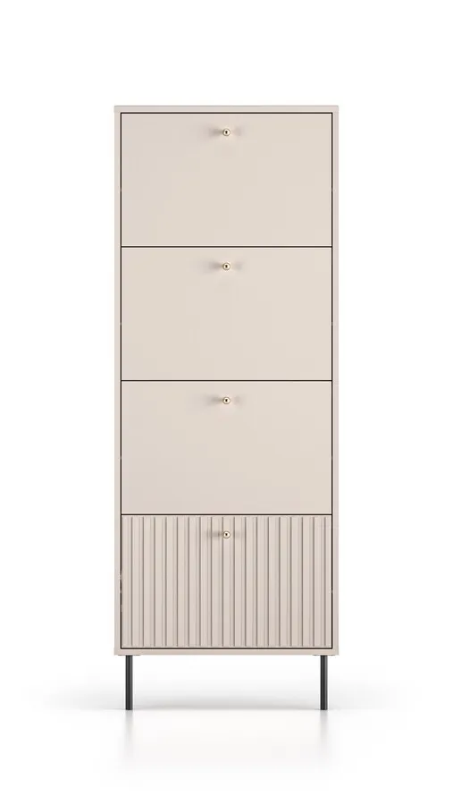 Szafka na buty 4-drzwiowa SOPHIE 26 - kaszmir