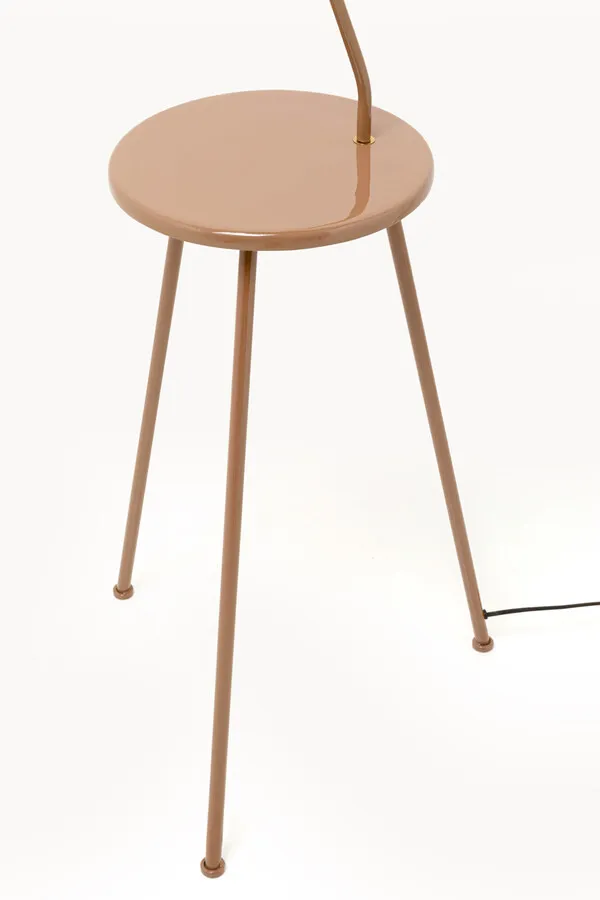 Lampa podłogowa TABLE - brązowy