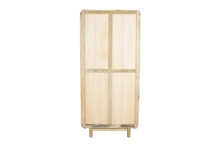 Witryna drewniana 2-drzwiowa z szufladami BARCELONA BC-07-MN - mango naturalne