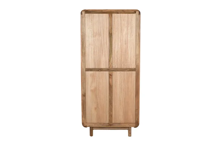 Witryna drewniana 2-drzwiowa z szufladami BARCELONA BC-07-CR - mango caramel