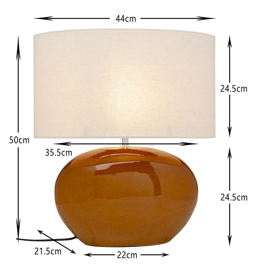 Lampa stołowa BEO RUST - rdzawy