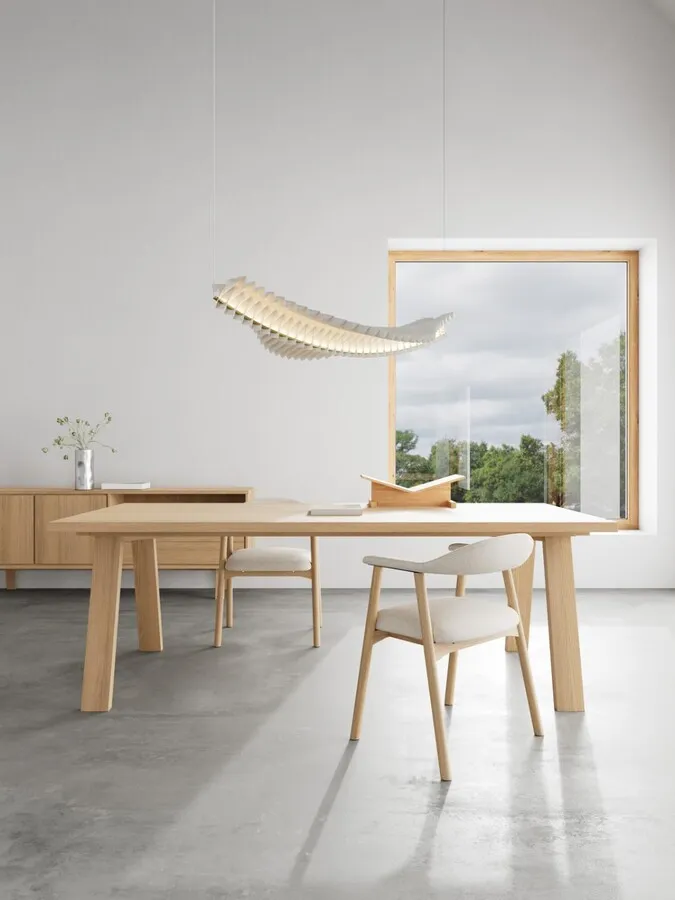 Stół LAMBERTH 220x100 - dąb bielony