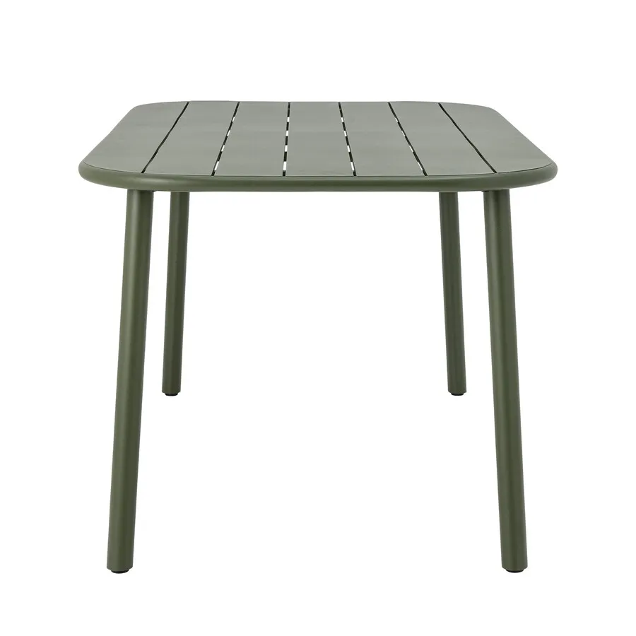 Stół ogrodowy metalowy CALANA 160x90 - zielony