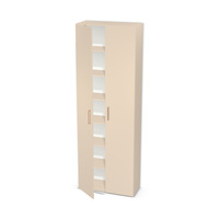 Szafa z półkami i podwójnymi drzwiami