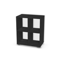 Regał z przegrodami i półkami: 2 x 2