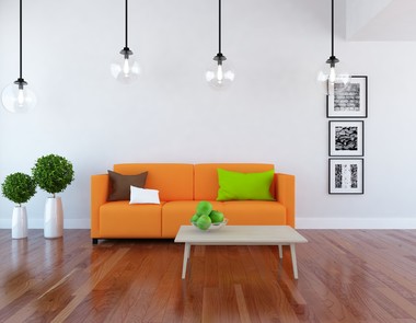 Pomarańczowa sofa - energetyczny akcent w salonie Pomarańczowa sofa - energetyczny akcent w salonie