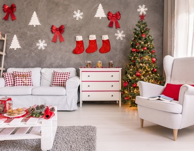 Świąteczny wystrój salonu - 4 piękne aranżacje Świąteczny wystrój salonu - 4 piękne aranżacje