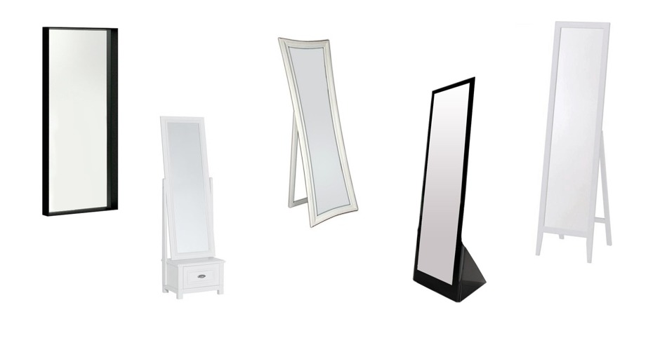 wysokie designerskie lustro w...