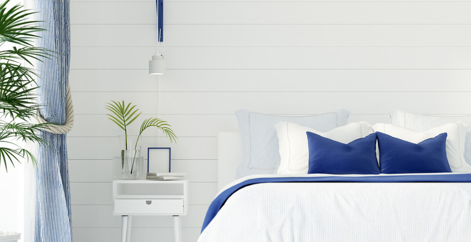 Styl Hampton – sypialnia w amerykańskim stylu