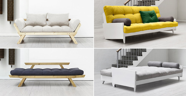 Sofa rozkładana z materacem futon