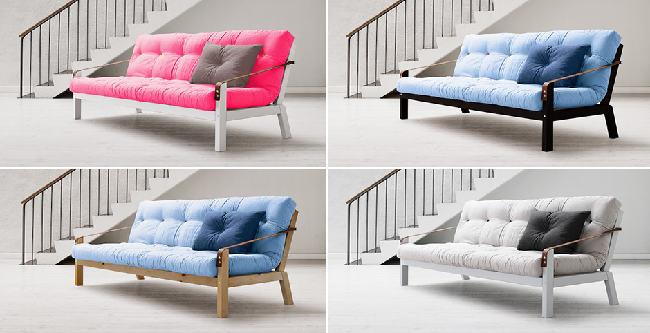 Sofa rozkładana z materacem futon