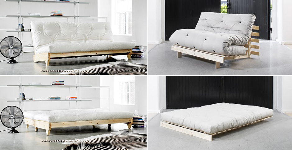 Sofa rozkładana z materacem futon