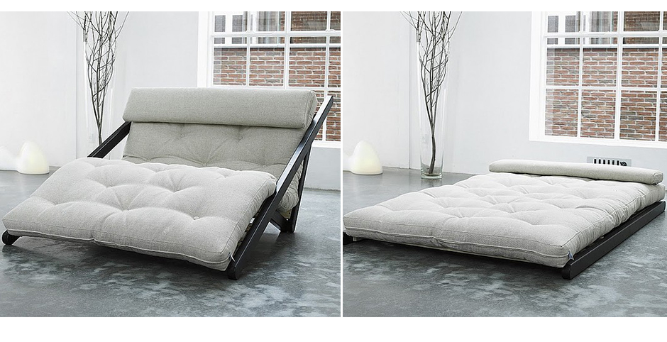 Sofa rozkładana z materacem futon