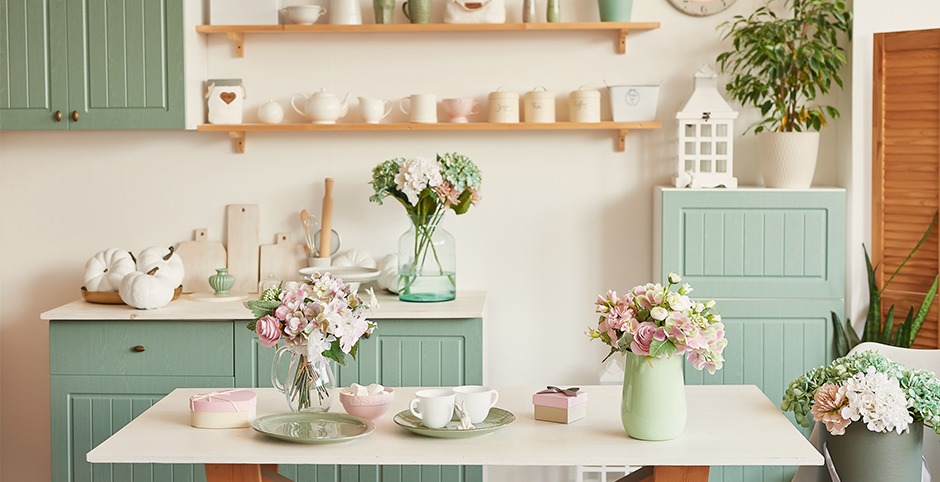 Kuchnia w stylu shabby chic