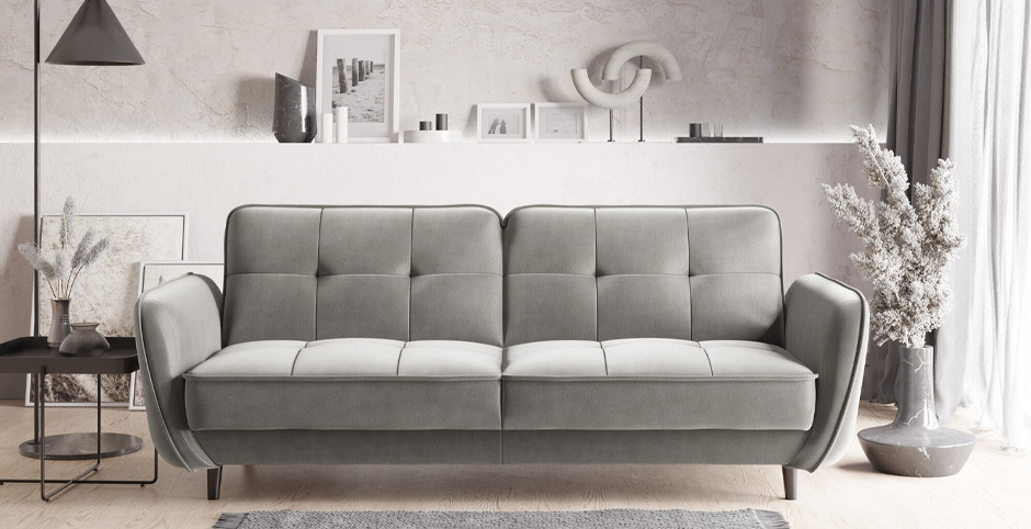 Sofa ze sprężynami falistymi