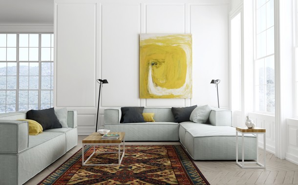 Designerski narożnik w minimalistycznym stylu